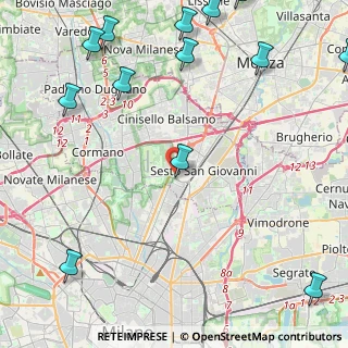 Mappa Viale Fulvio Testi, 20099 Sesto San Giovanni MI, Italia (7.24)