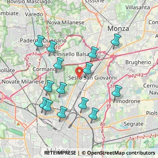 Mappa Viale Fulvio Testi, 20099 Sesto San Giovanni MI, Italia (4.00714)