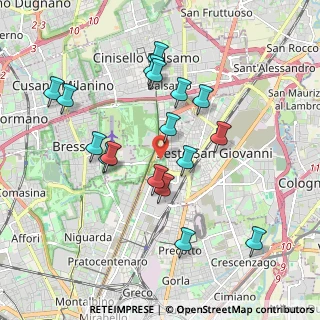Mappa Viale Fulvio Testi, 20099 Sesto San Giovanni MI, Italia (1.84176)