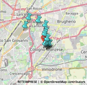 Mappa Viale Lombardia angolo, 20093 Cologno Monzese MI, Italia (0.87214)