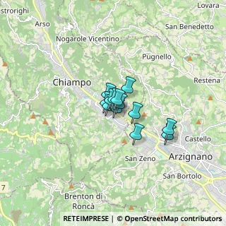 Mappa Via Arzignano, 36072 Chiampo VI, Italia (0.73)