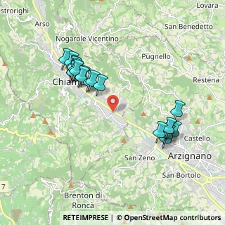 Mappa Via Arzignano, 36072 Chiampo VI, Italia (1.9625)