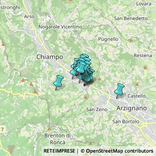 Mappa Via Arzignano, 36072 Chiampo VI, Italia (0.501)