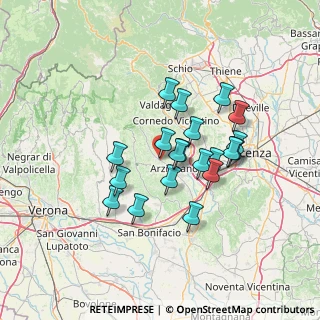Mappa Via Arzignano, 36072 Chiampo VI, Italia (11.199)