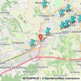 Mappa Strada Padana Superiore verso Verona, 36100 Vicenza VI, Italia (3.25077)