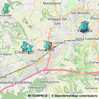 Mappa Strada Padana Superiore verso Verona, 36100 Vicenza VI, Italia (2.82909)