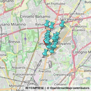 Mappa Via Montello, 20099 Sesto San Giovanni MI, Italia (0.87133)