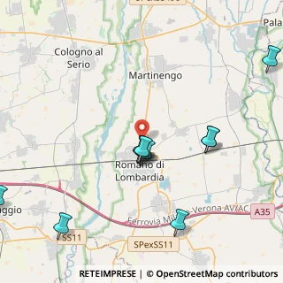 Mappa Via Orsa Maggiore, 24058 Romano di Lombardia BG, Italia (4.33545)