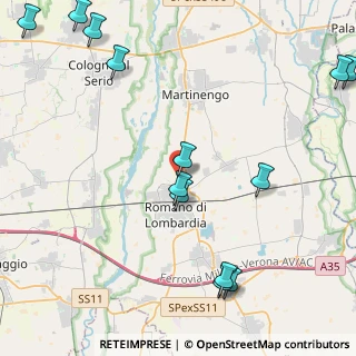 Mappa Via Orsa Maggiore, 24058 Romano di Lombardia BG, Italia (5.76692)