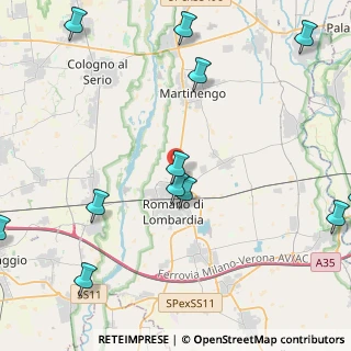 Mappa Via Orsa Maggiore, 24058 Romano di Lombardia BG, Italia (5.82)