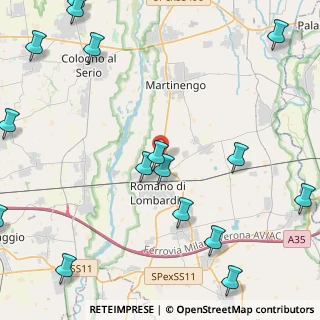 Mappa Via Orsa Maggiore, 24058 Romano di Lombardia BG, Italia (6.52706)
