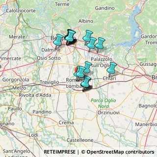 Mappa Via Orsa Maggiore, 24058 Romano di Lombardia BG, Italia (11.0955)