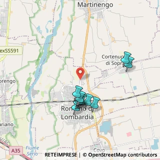 Mappa Via Orsa Maggiore, 24058 Romano di Lombardia BG, Italia (1.73545)
