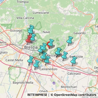 Mappa Via Gerone, 25082 Botticino BS, Italia (6.12438)