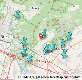 Mappa Via Gerone, 25082 Botticino BS, Italia (3.97667)