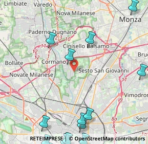 Mappa Via Antonio Gramsci, 20091 Bresso MI, Italia (6.93588)