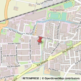 Mappa Via del Lavoro Artigiano, 21, 25032 Chiari, Brescia (Lombardia)