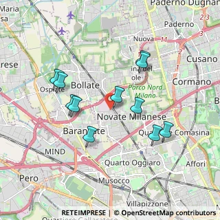 Mappa Via E.Fermi, 20026 Novate Milanese MI, Italia (1.70636)