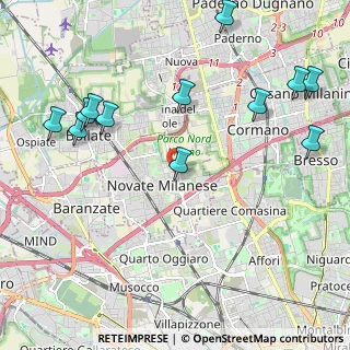 Mappa Via Giacomo Brodolini, 20026 Novate Milanese MI, Italia (2.55417)