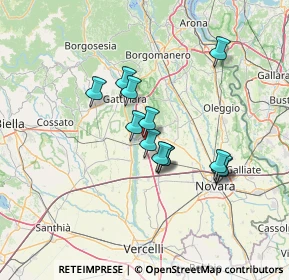 Mappa Via Cavalieri di Vittorio Veneto, 28064 Carpignano Sesia NO, Italia (10.60462)