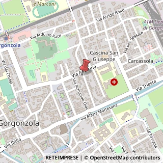 Mappa Via Alessandro Manzoni, 25, 20064 Gorgonzola, Milano (Lombardia)