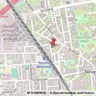 Mappa Via Luigi Cadorna, 18, 20026 Novate Milanese, Milano (Lombardia)