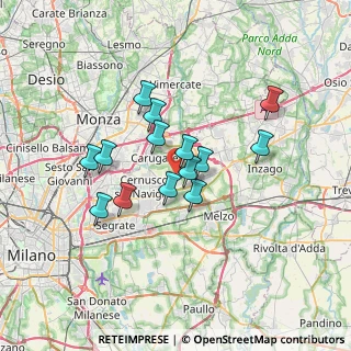 Mappa 20060 Bussero MI, Italia (5.50214)