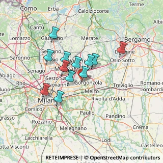 Mappa 20060 Bussero MI, Italia (10.8275)
