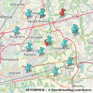 Mappa 20060 Bussero MI, Italia (4.73214)