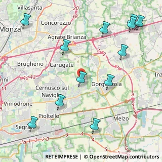Mappa 20060 Bussero MI, Italia (5.40083)