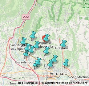 Mappa Via Cavalieri di Vittorio Veneto, 37024 Negrar di Valpolicella VR, Italia (7.05714)