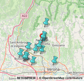 Mappa Via Cavalieri di Vittorio Veneto, 37024 Negrar di Valpolicella VR, Italia (6.35786)