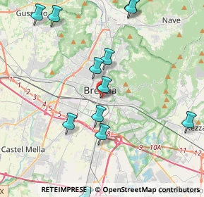 Mappa Via Aleardo Aleardi, 25122 Brescia BS, Italia (4.65167)