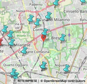 Mappa Milano Bruzzano, 20161 Milano MI, Italia (2.85588)