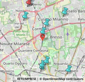 Mappa Milano Bruzzano, 20161 Milano MI, Italia (2.64455)