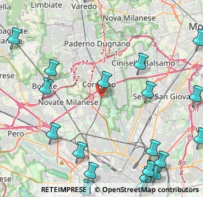 Mappa Milano Bruzzano, 20161 Milano MI, Italia (6.1595)