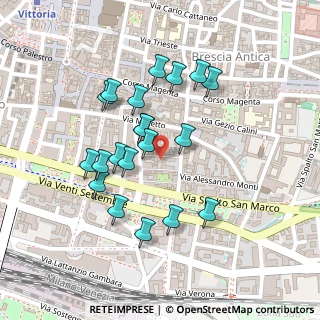 Mappa Vicolo Disciplina, 25121 Brescia BS, Italia (0.206)