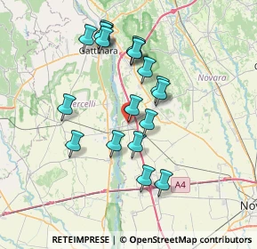 Mappa Via Roma, 28064 Carpignano Sesia NO, Italia (6.73579)