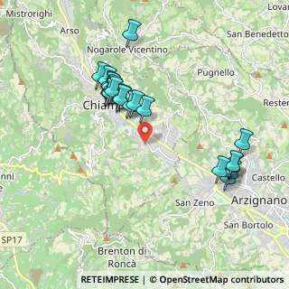 Mappa Via Lago di Tovel, 36072 Chiampo VI, Italia (1.8925)