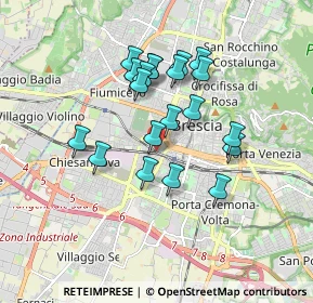 Mappa Via Togni fr. n, 25126 Brescia BS, Italia (1.4815)