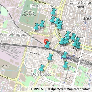 Mappa Via Togni fr. n, 25125 Brescia BS, Italia (0.505)