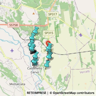 Mappa SP 315 To - Svizzera, 13851 Masserano BI, Italia (1.56818)