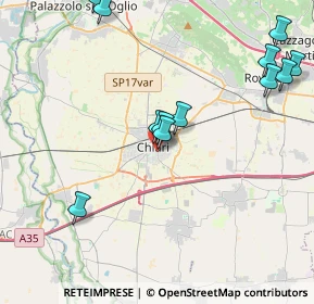 Mappa Viale Francesco Bonatelli, 25032 Chiari BS, Italia (4.63667)