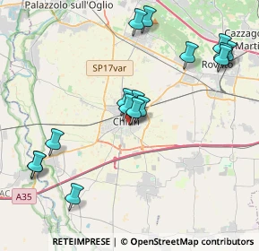 Mappa Viale Francesco Bonatelli, 25032 Chiari BS, Italia (4.21813)