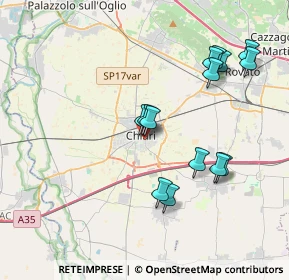 Mappa Viale Francesco Bonatelli, 25032 Chiari BS, Italia (3.75214)