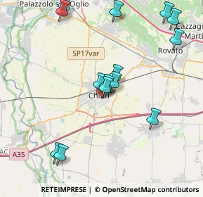 Mappa Viale Francesco Bonatelli, 25032 Chiari BS, Italia (4.28714)