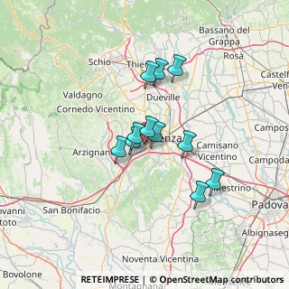 Mappa Via Cima XII, 36051 Creazzo VI, Italia (9.98455)