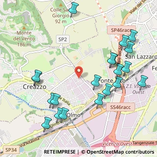 Mappa Via Cima XII, 36051 Creazzo VI, Italia (1.224)