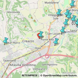 Mappa Via Cima XII, 36051 Creazzo VI, Italia (3.40923)