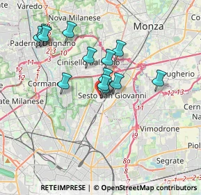 Mappa Via Damiano Chiesa, 20099 Sesto San Giovanni MI, Italia (3.05154)